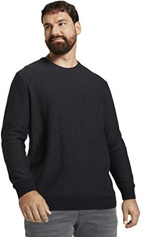 Modern Basic Pullover, 29999-Black, 5XL Regular Uomo