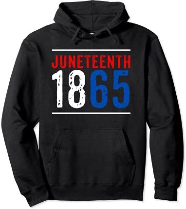 Juneteeth 1865 Storia afroamericana nera Felpa con Cappuccio