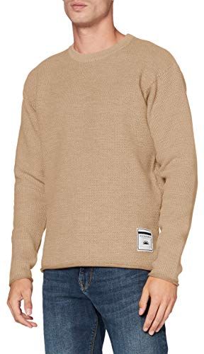 Slightly Oversized Island Knit Maglione, Natural Cloth 3600, S Uomo