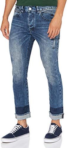 Tyler Tapered Cropped Plus Denim Powerstretch Jeans, Alzare 762, W30/ Up Uomo