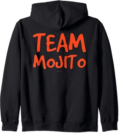 Team Mojito Scritte Divertenti Alcol Regalo Uomo Felpa con Cappuccio