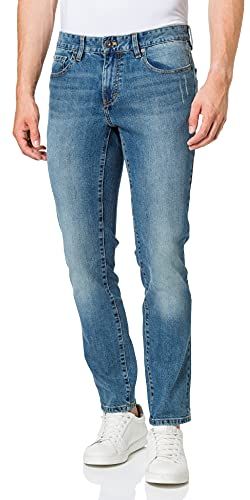 Saltwater Denim Light Wash Jeans Straight, Blu (Blue Horizon 471), W31/L32 Uomo