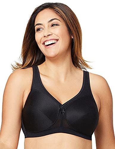 Full Figure Magiclift Active Wirefree Support Bra #1005 Reggiseno a Coppa Piena, Nero (Black 002), 7K (Taglia Produttore: 42K) Donna