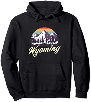 Retro Wyoming Vintage Felpa con Cappuccio