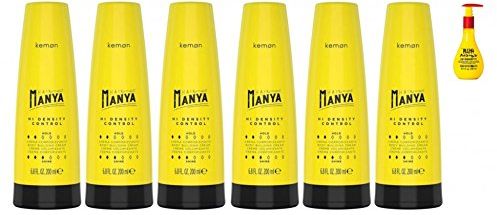 Hair Manya, Kemon - Crema Corporizzante Hi Density, 200 ml, confezione da 6 pezzi.