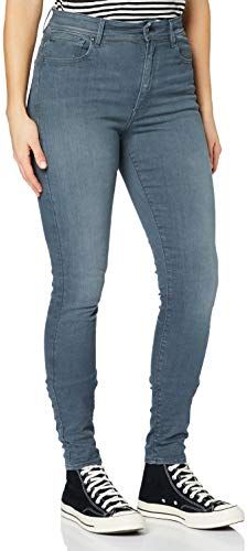 Kafey Ultra High Waist Skinny Jeans, Nero Worn in Chert Grey 9882-B178, 24W/30L Donna