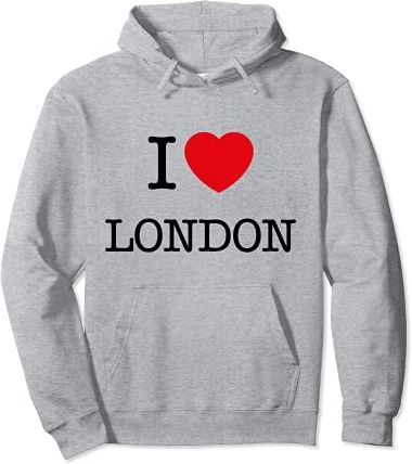 I Love London Graphic Tees - Novelty T-Shirts & Cool Designs Felpa con Cappuccio