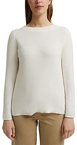 011ee1i322 Maglione, 110/Bianco Spento, S Donna