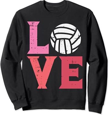 Pink Love Volleyball Cute Sports Coach Player Men Women Kids Felpa