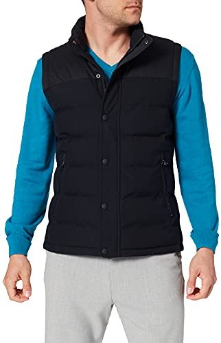 Tropical Wool Gilet Giacca, 595 Blu Navy, L Uomo