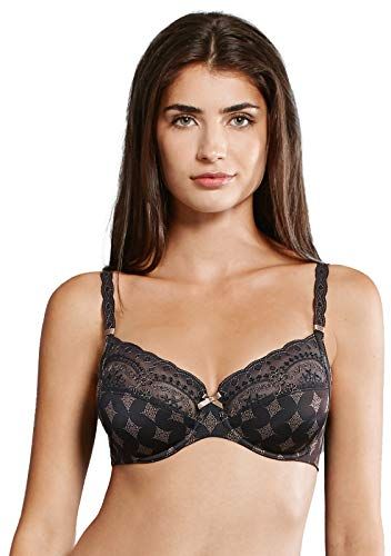 Mila Reggiseno con Ferretto, Nero (Nero 001), 6F Donna