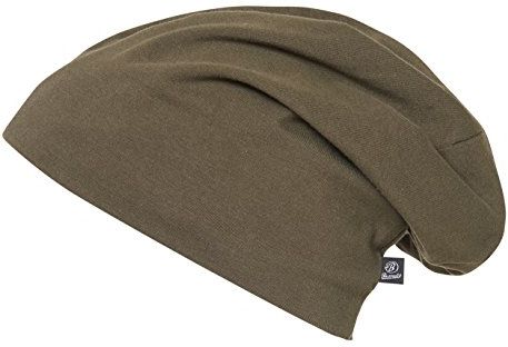 Brandit Beanie Jersey Uni Cuffia, Grün (Oliv 1), Piccolo (Taglia Produttore: XS/S) Unisex-Adulto