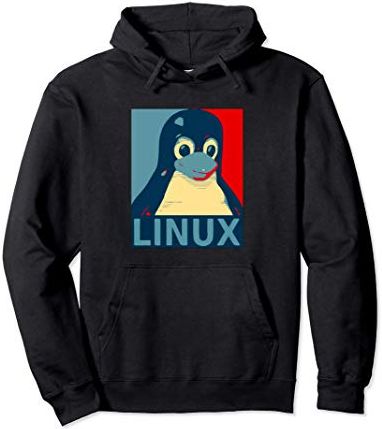 Linux Tux Penguin Graphic Design Felpa con Cappuccio
