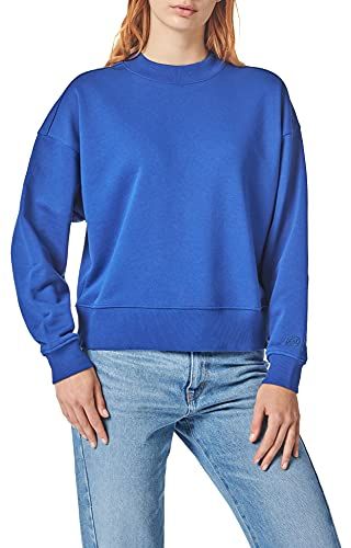 Sweatshirt aus Bio-Baumwollmischung mit Rundhalsausschnitt Maglia di Tuta, 2139 Yinmin Blue, M Donna