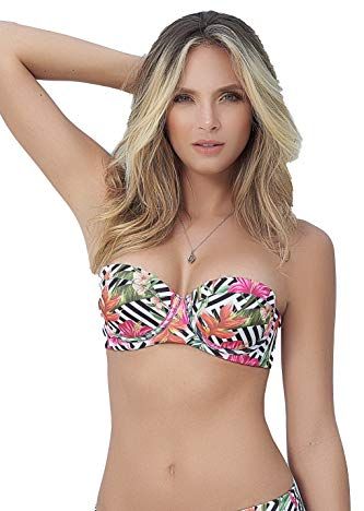 Top Parte Superiore del Bikini, Prints, Large Donna