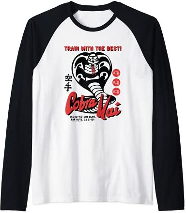 Annuncio Cobra Kai retrò Maglia con Maniche Raglan