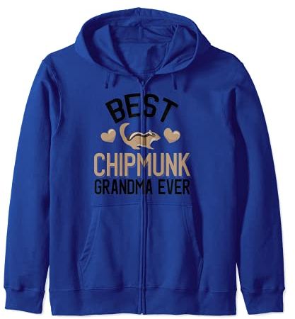 Chipmunk Family - Best Chipmunk Grandma Ever Felpa con Cappuccio