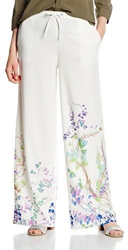 Pants Woman Pantaloni, Bianco (W), M Donna