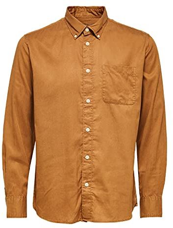 SLHREGRICK-Soft Shirt LS W Noos Camicia, Monks Robe, L Uomo