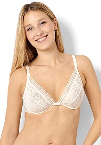 Instants Volés-Soutien Gorge Plunge Armatures Bra, Avorio (Ivoire Poudre Hjj), 0E (Taglia Unica: 80/95E) Donna