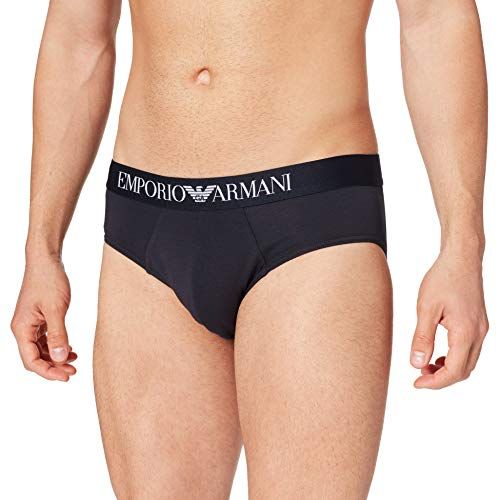 Underwear 2-Pack Brief Classic Pattern Mix Pantaloncini, Strisce Verticali/Marino, M Uomo
