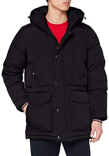 Tommy Down HDD Parka Giacca, Black, L Uomo