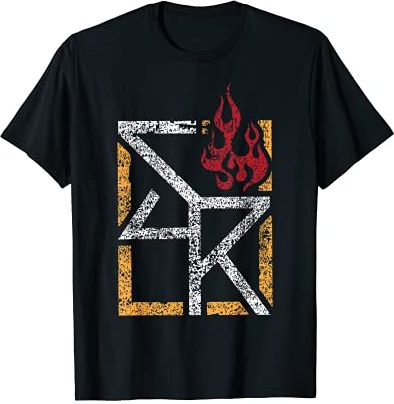 Seth Rollins "SR Flame" Graphic T-Shirt Maglietta