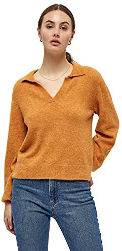 Linnea Pullover Sweater, Spruce Yellow Mel, S