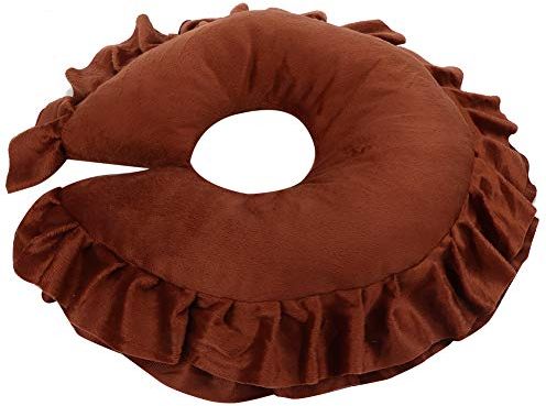 【Regalo di Aprile】Cuscino viso staccabile con cuciture strette, cuscino faccia in giù, per lettino da massaggio Salon(U-shaped pillow brown)