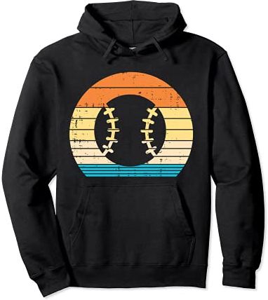 Baseball Sunset Retro Sport Coach Player Team Men Women Kids Felpa con Cappuccio