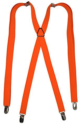 Classico Bretelle elastiche per Donne X-Forma, Magro' Stile, 2cm larghezza - Arancione Brillante