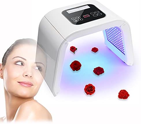 Radiofrequenza Viso, Maschera Led Pdt Light Therapy con 4 Diverse Lunghezze D'onda Della Luce, Terapia Fotonica Led Facciale per Il Trattamento Dell'acne, Eliminazione Delle Rughe Del Viso, Ecc