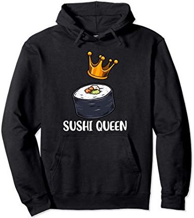 Sushi Queen Felpa con cappuccio Sushi Gift Sushi Felpa con Felpa con Cappuccio