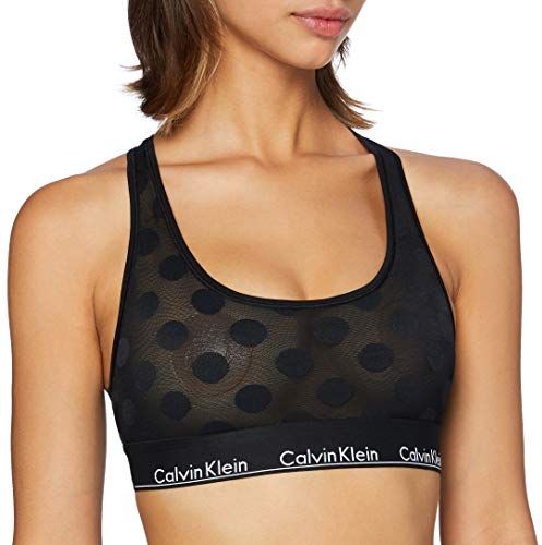 Unlined Bralette Imbottitura, Nero (Black_DTM WB 6WA), (Taglia Produttore: X-Small) Donna