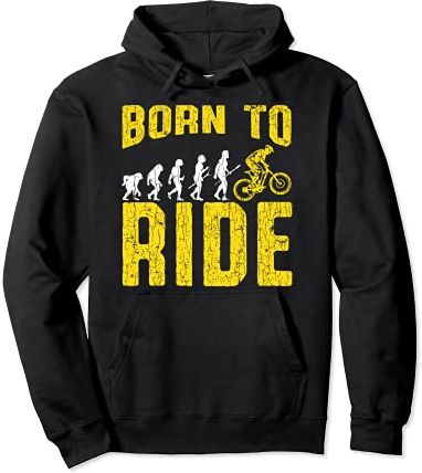 Born Ride Bike Evolution Funny BMX Biker Men Women Kids Felpa con Cappuccio
