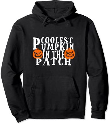 Coolest Pumpkin In The Patch Halloween Men Womens Boys Girls Felpa con Cappuccio