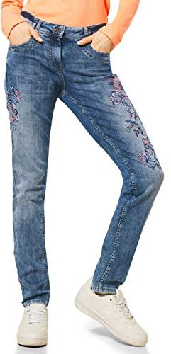 373792 Style Scarlett Loose Fit Jeans, Mid Blue Used Wash, W34/L30 Donna