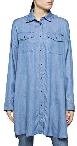 W2263b.000.54c 05 Camicia, Blu (Light Blue 10), M Donna