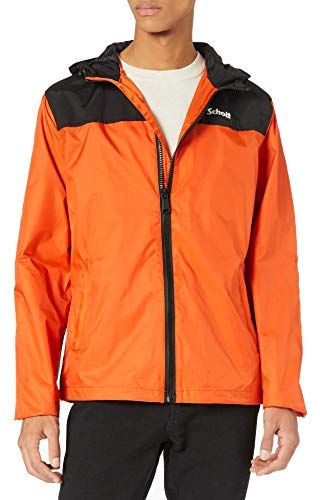 Impermeable A Capuche Giacche, Orange, 3XL Uomo