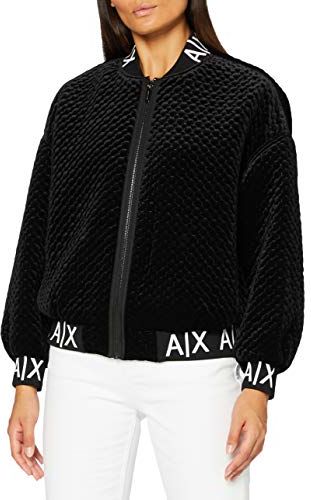 Blouson Jacket Giacca Trapuntata, Black, L Donna