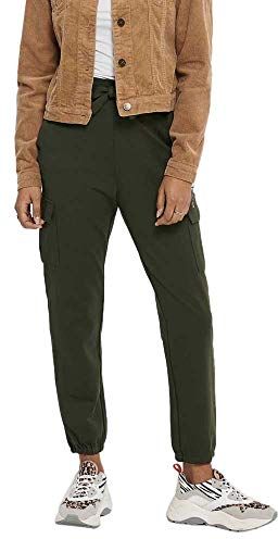 ONLPOPTRASH Cargo Belt Pant BIN Noos Pantaloni, Forest Night, S Donna