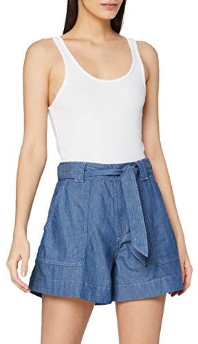 Peopletree Denim Shorts Pantaloni Casual, Blu, 44 Donna