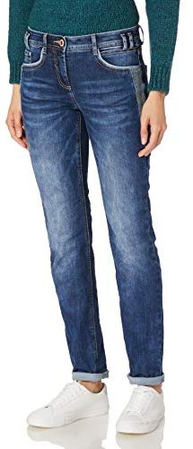 373795 Style Charlize Slim Fit Jeans, Mid Blue Used Wash, W27/L30 Donna