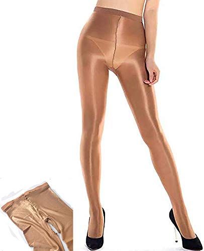 Donna Shiny Olio Pantyhose Calze Calze Ultra Shimmery Shaping Dance Plus Size Footed 70D 60D 100D