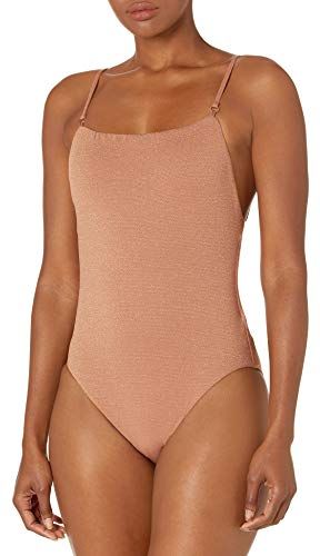 Stardust Square Neck Maillot Costume da Bagno, Marrone (Brze Brze), 40 (Taglia Unica: 8) Donna