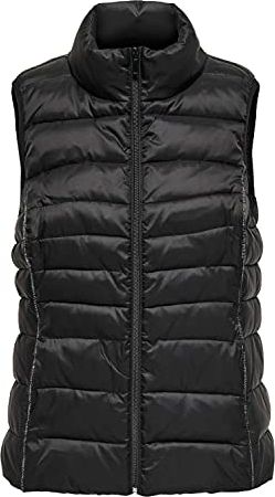 ONLNEWCLAIRE Quilted Waistcoat Otw Giacca, Black, L Donna