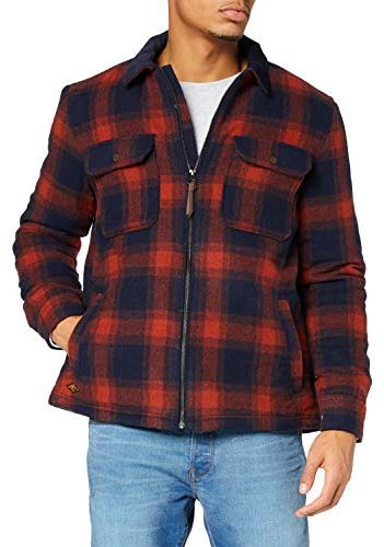 A1-Casual Jacket Giacca, Rust Ombre Check, XL Uomo