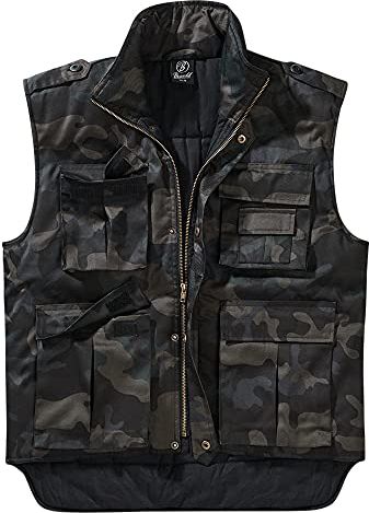 Brandit Ranger Weste Gilet, Mimetico Scuro, S Uomo