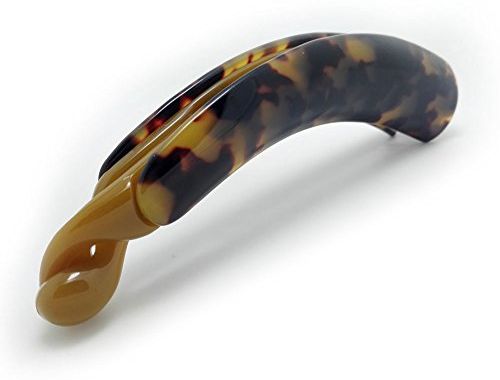 Nobile Leopardo Clip della banana di capelli (H09)(Marrone scuro)