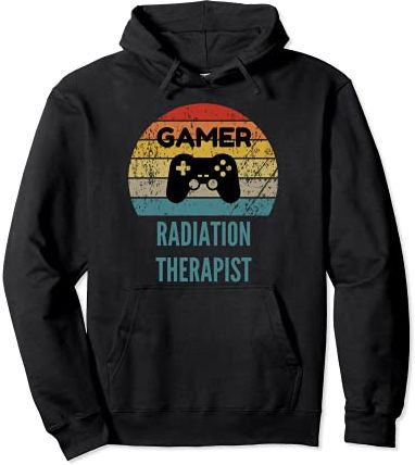 Regalo di gioco Gamer Radiation Therapist Vintage 60s 70s Felpa con Cappuccio